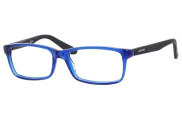 Image of Carrera 8800 Progressive Prescription Eyeglasses CA8800-01HI-5416 - Blue / Matte Black Frame, Lens Diameter 54mm, Distance Between Lenses 16mm