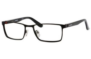 Image of Carrera 8809 Single Vision Prescription Eyeglasses CA8809-0BKS-5418 - Black Shiny Black Frame, Lens Diameter 54mm, Distance Between Lenses 18mm