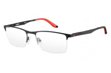 Image of Carrera 8810 Single Vision Prescription Eyeglasses CA8810-0YIH-5419 - Semi Matte Black Dark Rutheniu Frame, Lens Diameter 54mm, Distance Between Lenses 19mm