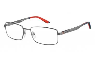 Image of Carrera 8812 Single Vision Prescription Eyeglasses CA8812-0R80-5518 - Semi Matte Dark Ruthenium Frame, Lens Diameter 55mm, Distance Between Lenses 18mm