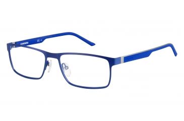 Image of Carrera 8815 Single Vision Prescription Eyeglasses CA8815-0PMW-5717 - Matte Blue Frame, Lens Diameter 57mm, Distance Between Lenses 17mm