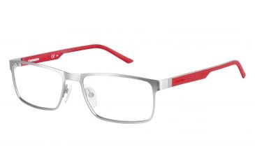 Image of Carrera 8815 Single Vision Prescription Eyeglasses CA8815-0PMZ-5517 - Matte Rut Red Frame, Lens Diameter 55mm, Distance Between Lenses 17mm