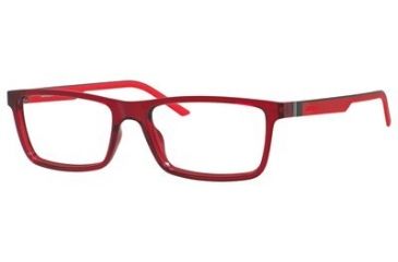 Image of Carrera 8818 Progressive Prescription Eyeglasses CA8818-0PY8-5317 - Red Matte Rut Frame, Lens Diameter 53mm, Distance Between Lenses 17mm