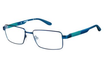 Image of Carrera 8819 Eyeglass Frames CA8819-0U01-5717 - Matte Blue Frame, Lens Diameter 57mm, Distance Between Lenses 17mm