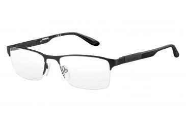 Image of Carrera 8821 Single Vision Prescription Eyeglasses CA8821-010G-5318 - Matte Black / Black Frame, Lens Diameter 53mm, Distance Between Lenses 18mm