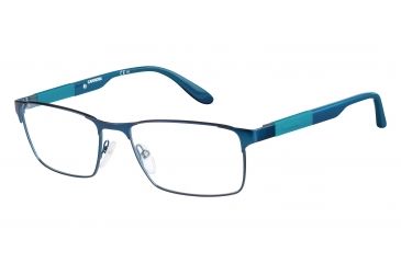 Image of Carrera 8822 Progressive Prescription Eyeglasses CA8822-0U01-5417 - Matte Blue Frame, Lens Diameter 54mm, Distance Between Lenses 17mm
