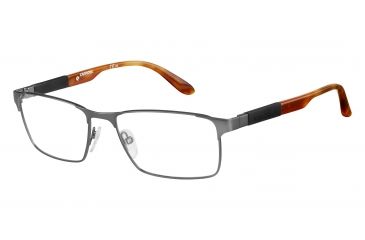 Image of Carrera 8822 Progressive Prescription Eyeglasses CA8822-0TZZ-5417 - Matte Ruthenium Havana Frame, Lens Diameter 54mm, Distance Between Lenses 17mm