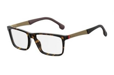 Image of Carrera 8825/V Eyeglass Frames CA8825-0086-5517 - Havana Frame, Lens Diameter 55mm, Distance Between Lenses 17mm