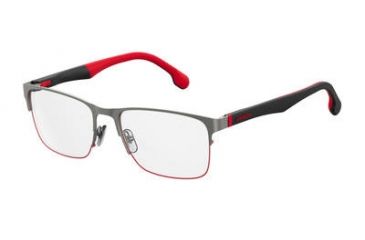 Image of Carrera 8830/V Prescription Eyeglasses CA8830-0R80-5619 - Semi Matte Dark Ruthenium Frame, Distance Between Lenses 19mm