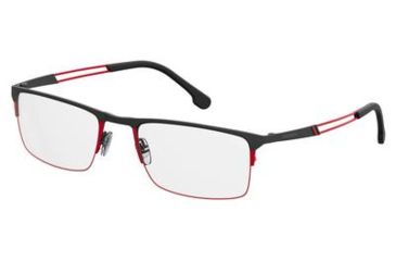 Image of Carrera 8832 Bifocal Prescription Eyeglasses CA8832-0OIT-5519 - Black Redgd Frame, Lens Diameter 55mm, Distance Between Lenses 19mm