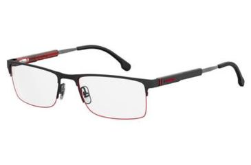 Image of Carrera 8835 Eyeglass Frames CA8835-0003-5519 - Matte Black Frame, Lens Diameter 55mm, Distance Between Lenses 19mm