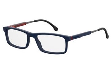 Image of Carrera 8837 Bifocal Prescription Eyeglasses CA8837-0FLL-5317 - Matte Blue Frame, Lens Diameter 53mm, Distance Between Lenses 17mm