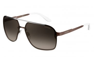 Image of Carrera 91/S Bifocal Prescription Sunglasses CA91S-0J8P-HA-6413 - Frame Color Semi Matte Brown, Lens Diameter 64 mm