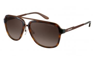 Image of Carrera 97/S Sunglasses CA97S-098F-HA-5716 - Havana Brown Frame, Brown Gradient Lenses, Distance Between Lenses 16mm