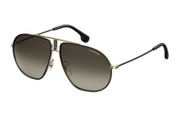 Image of Carrera Bound/S Bifocal Prescription Sunglasses BOUNDS-02M2-HA-6213 - Lens Diameter 62 mm, Frame Color Black/Gold