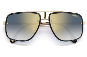 Image of Carrera CA Glory II Sunglasses, Gold Copper Frame, Blue Shaded Lens with gold-tone mirrored coating, 716736299198