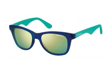 Image of Carrera Carrerino 10/S Bifocal Prescription Sunglasses CARRE10S-0DDV-Z9-4617 - Lens Diameter 46 mm, Frame Color Blue Transparent