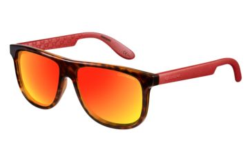 Image of Carrera Carrerino 13/S Progressive Prescription Sunglasses CARRE13S-0MAB-UZ-5014 - Lens Diameter 50 mm, Frame Color Havana Red
