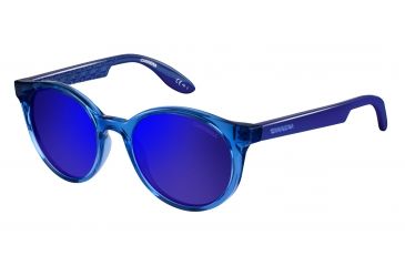 Image of Carrera Carrerino 14/S Progressive Prescription Sunglasses CARRE14S-0KNQ-XT-4618 - Lens Diameter 46 mm, Frame Color Azure Blue