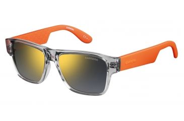 Image of Carrera Carrerino 15/S Single Vision Prescription Sunglasses CARRE15S-0KVU-MV-4815 - Frame Color Crystal Orange, Lens Diameter 48 mm