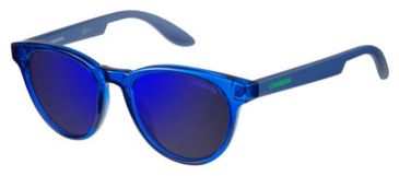 Image of Carrera Carrerino 18/S Bifocal Prescription Sunglasses CARRE18S-0TDK-XT-4618 - Frame Color Blue, Lens Diameter 46 mm