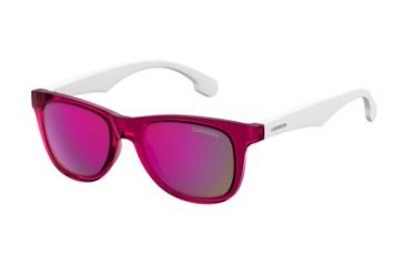 Image of Carrera Carrerino 20/S Progressive Prescription Sunglasses CARRE20S-0JQO-VQ-4617 - Lens Diameter 46 mm, Frame Color White Pink Gold