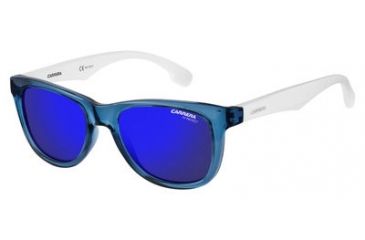 Image of Carrera Carrerino 20/S Progressive Prescription Sunglasses CARRE20S-0WWK-XT-4617 - Lens Diameter 46 mm, Frame Color White Blue Semi Matte Black