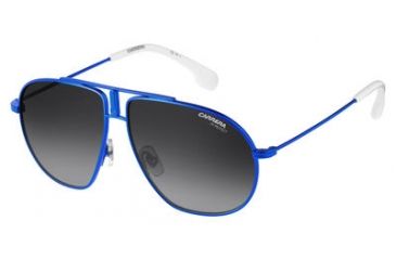 Image of Carrera Carrerino 21/S Bifocal Prescription Sunglasses CARRE21S-0RCT-9O-5411 - Frame Color Matte Blue, Lens Diameter 54 mm