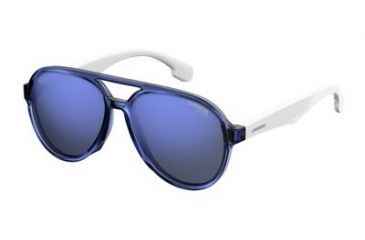 Image of Carrera Carrerino 22/S Bifocal Prescription Sunglasses CARRE22S-0PJP-XT-5114 - Frame Color Blue, Lens Diameter 51 mm