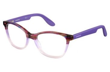 Image of Carrera Carrerino 50 Eyeglass Frames CARRE50-0WBN-4717 - Violet Striped Frame, Lens Diameter 47mm, Distance Between Lenses 17mm