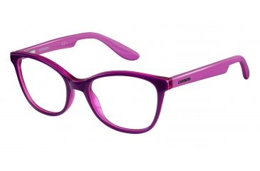 Image of Carrera Carrerino 50 Eyeglass Frames CARRE50-0HMM-4917 - Violet Cherry Pink Frame, Lens Diameter 49mm, Distance Between Lenses 17mm
