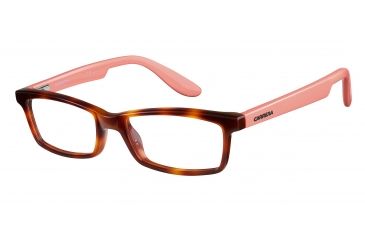 Image of Carrera Carrerino 52 Eyeglass Frames CARRE52-0HMV-4716 - Havana Peach Frame, Lens Diameter 47mm, Distance Between Lenses 16mm