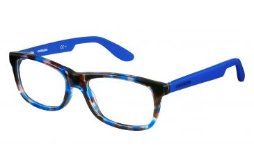 Image of Carrera Carrerino 57 Eyeglass Frames CARRE57-0WA5-4715 - Havana/Blue Frame, Lens Diameter 47mm, Distance Between Lenses 15mm