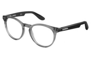 Image of Carrera Carrerino 58 Progressive Prescription Eyeglasses CARRE58-0DTH-4518 - Transparent Gray Black Frame, Lens Diameter 45mm, Distance Between Lenses 18mm