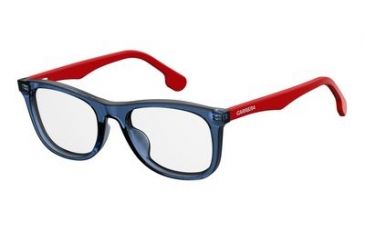 Image of Carrera Carrerino 63 Bifocal Prescription Eyeglasses CARRE63-08RU-4718 - Blue Red White Frame, Lens Diameter 47mm, Distance Between Lenses 18mm