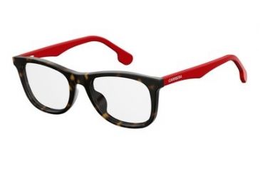 Image of Carrera Carrerino 63 Bifocal Prescription Eyeglasses CARRE63-0O63-4918 - Havana Red Frame, Lens Diameter 49mm, Distance Between Lenses 18mm