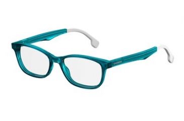 Image of Carrera Carrerino 65 Bifocal Prescription Eyeglasses CARRE65-0ZI9-5015 - Transparent Teal Tea Frame, Lens Diameter 50mm, Distance Between Lenses 15mm