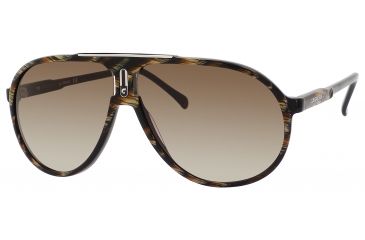 Image of Carrera Champion/AC/S Bifocal Prescription Sunglasses CHAMPACS-07J4-JD-6211 - Lens Diameter 62 mm, Frame Color Horn Brown Black
