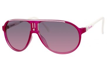 Image of Carrera Champion/SML/ST Sunglasses CHAMPSMLST-084Q-FF-5711 - Fuchsia Cia Shaded Frame, Gray Fuschia Lenses, Lens Diameter 57mm, Distance Between Lenses 11mm