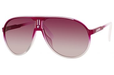 Image of Carrera Champion/T/S Single Vision Prescription Sunglasses CHAMPTS-0JO5-PB-6212 - Lens Diameter 62 mm, Frame Color Cyclamen White