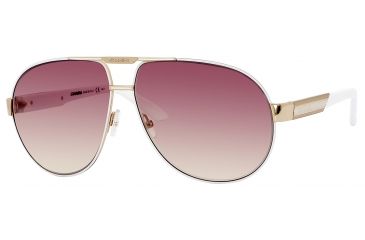 Image of Carrera Daytona 1/S Single Vision Prescription Sunglasses DAYTO1S-0KIM-ID-6211 - Frame Color Gold White, Lens Diameter 62 mm