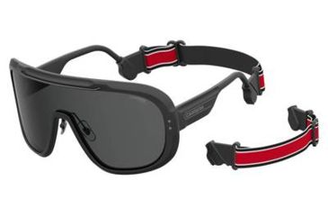 Image of Carrera Epica Sunglasses EPICA-0003-2K-9901 - Matte Black Frame, Gray Ar Lenses, Lens Diameter 99mm, Distance Between Lenses 1mm