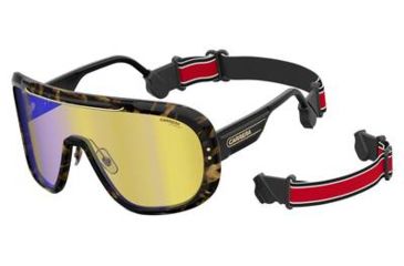 Image of Carrera Epica Sunglasses EPICA-0SCL-CU-9901 - Yellow Havana Frame, Brown Sp Yellow Lenses, Lens Diameter 99mm, Distance Between Lenses 1mm