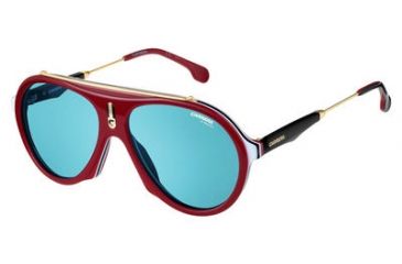 Image of Carrera Flag Bifocal Prescription Sunglasses FLAGS-06K3-KU-5716 - Lens Diameter 57 mm, Frame Color Burgundy Gold