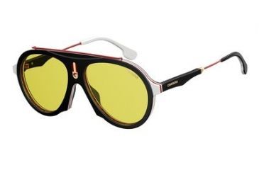 Image of Carrera Flag Bifocal Prescription Sunglasses FLAGS-0GUU-HO-5716 - Lens Diameter 57 mm, Frame Color Black-Burgundy