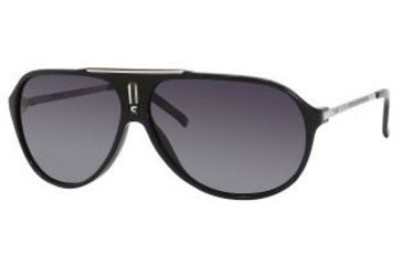 Image of Carrera Hot Sunglasses - Black Palladium Frame, Gray Shaded Polarized Lenses HOTPS0CSARV