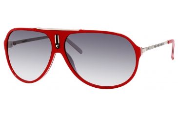 Image of Carrera Hot/S Progressive Prescription Sunglasses HOTS-06DC-7V-6411 - Lens Diameter 64 mm, Frame Color Red White / Palladium