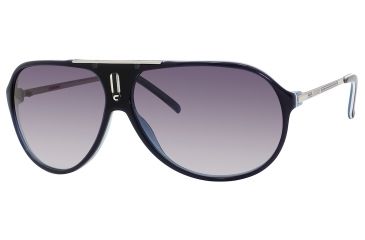 Image of Carrera Hot/S Progressive Prescription Sunglasses HOTS-0YCE-JJ-6411 - Lens Diameter 64 mm, Frame Color Royal Blue / Palladium