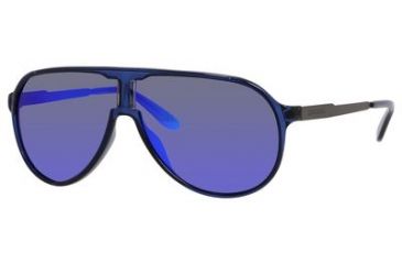 Image of Carrera New Champion Prescription Sunglasses NEWCHS-08FS-Z0-6208 - Frame Color Blue Ruthenium, Lens Diameter 62 mm