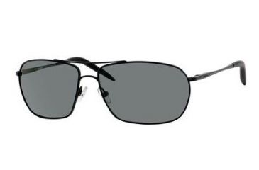 Image of Carrera Overdrive/S Sunglasses OVERDS-91TP-RE-6014 - Matte Black Frame, Green Polarized Lenses, Lens Diameter 60mm, Distance Between Lenses 14mm